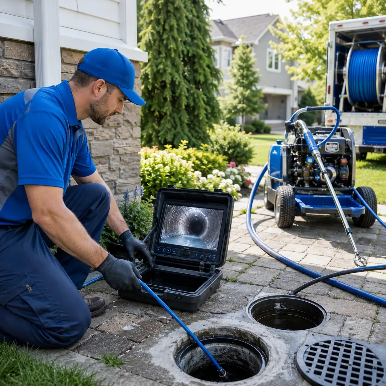 Outdoor drain cleaning professionals serving West Kingston, RI